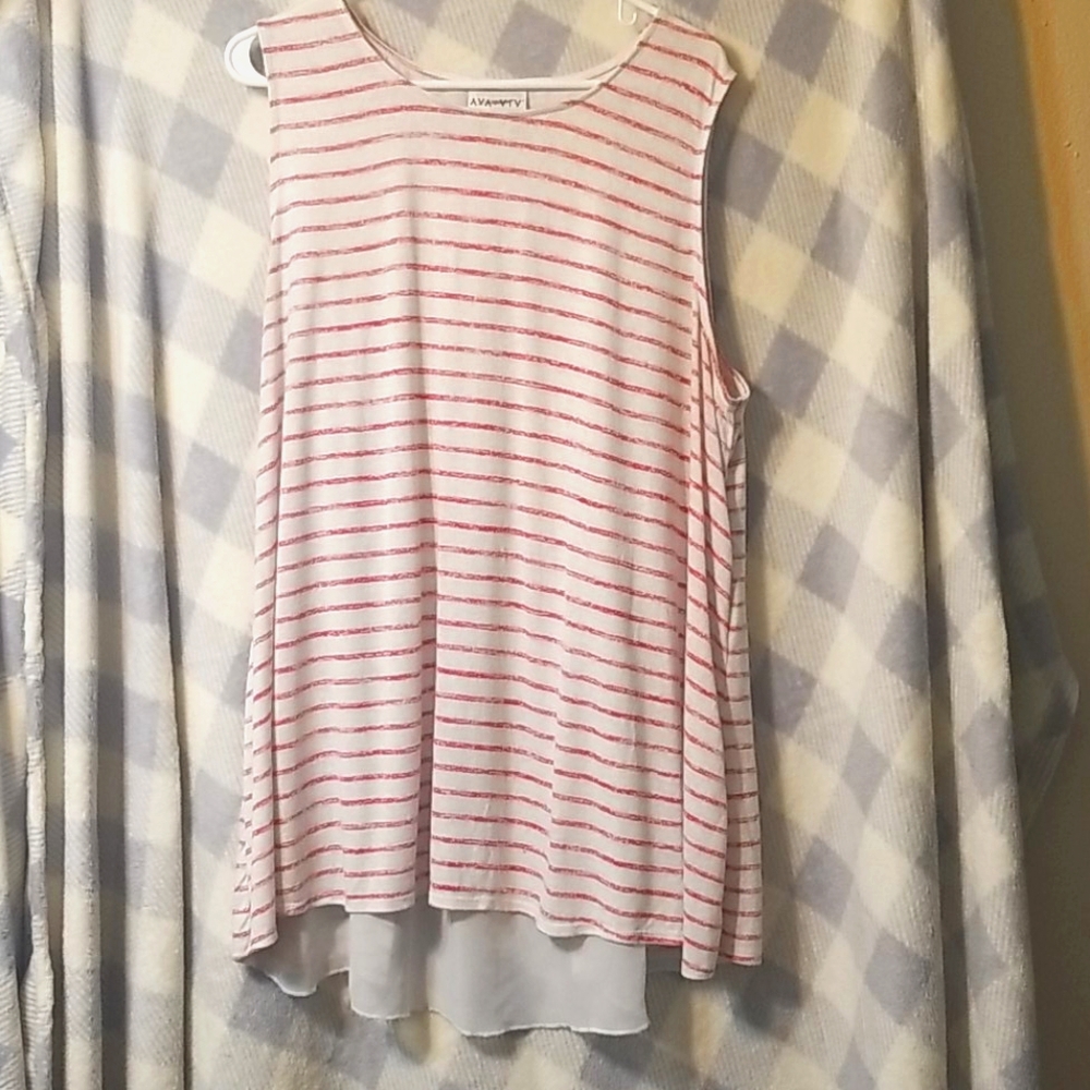 Red striped short sleeve